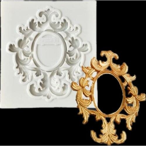 European retro relief Pattern Shaped Silicone Cake Mold Baking DIY silicone mold Sugar Craft Fondant Cake Tools Baking Tool