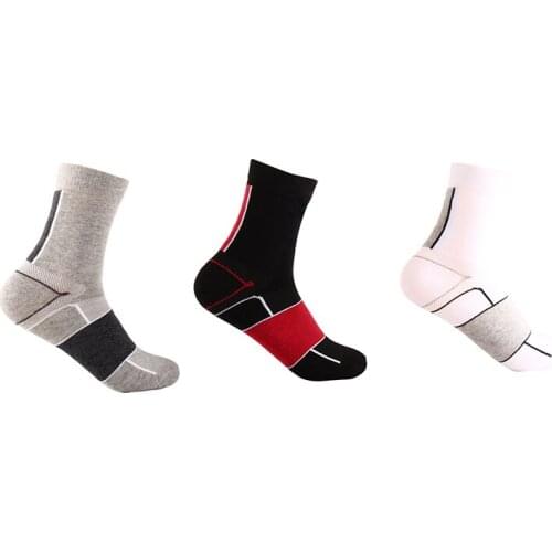 Fonoun Men Cycling Sports Socks Breathable Moisture Absorption Wear-resisting Summer Cotton FN7702