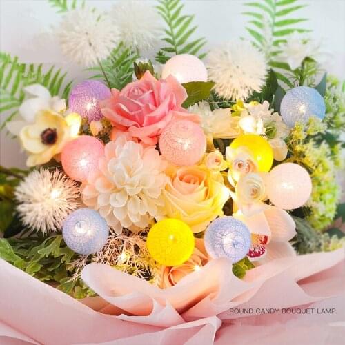 Candy Lights Starry Lights Bouquets Packaging Materials Light Balls Dried Flowers Gift Decoration