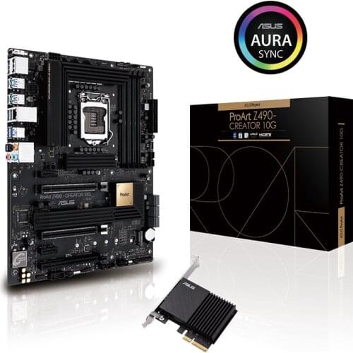 NEW For Asus ProArt Z490-Creator 10G Original Desktop Intel Z490 Z490M DDR4 Motherboard LGA 1200 i7/i5/i3 USB3.0 M.2 SATA3