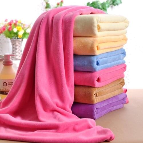 12 Color New Fashion Soft Microfibre Beach Bath Towel Swim Washcloth Lightweight Large Towel Sports Travel Accessories