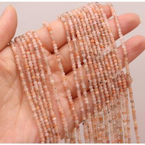 New Style Natural Stone Bead Section Rainbow Moon Stone Small Beads For DIY Jewelry Making Necklace Bracelet Earrings Accessory