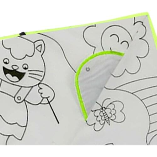 New DIY Painting Kite With Pigment Kite For Kids Children Flying Outdoor Toy BX0D