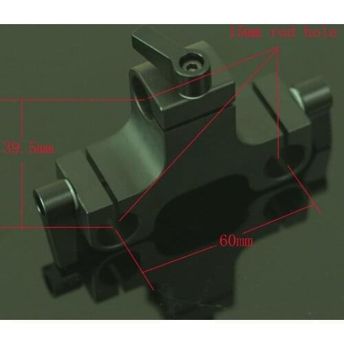 Pro 3 Holes Rod Clamp for 5D2 5D3 15mm rod Rail DSLR Rig Support System new