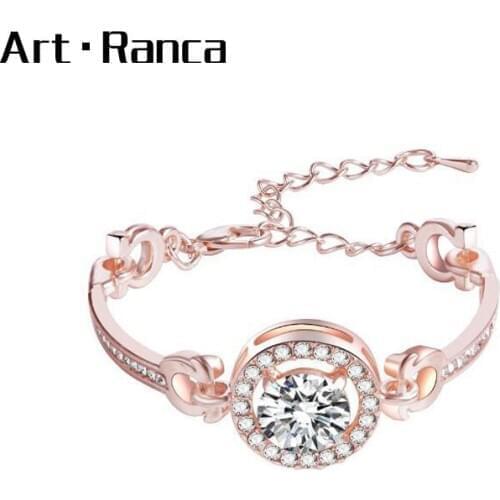 Simple fashion generous popular inlay lady bracelet