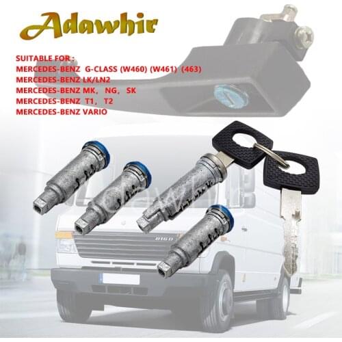 Door Handle Repair Kit Suitable for Mercedes G-CLASS (W460) (W461)(463) T1 VARIO Door Handle 4 Lock Cylinders + 2 Keys