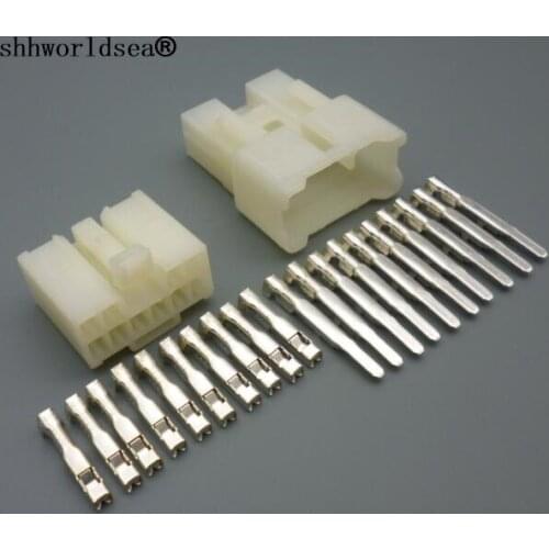 Shhworldsea 2.3mm 10 pin male female kit series(090) car auto electrical wire connectors plug 7122-1300 7123-1300