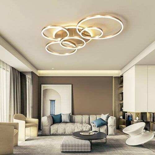 Nordic LED Ceiling Light Dining Room Livingroom Bedroom Circle Ceiling Lamps Fashion Romantic Household Lighting Fixture 2021