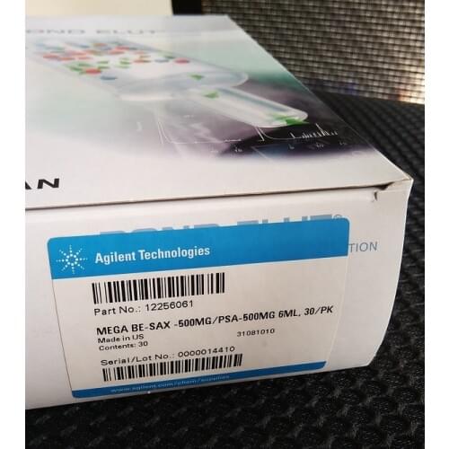 For Bond Elut Agilent Solid Phase Extraction Column 12256061 SAX 500mg And PSA 500mg 30