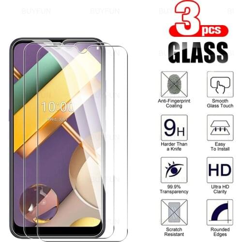 Glass For LG K22 3pcs scratch resistant screen protector for LG K22 K 22 lm-k200 HD full cover tempered protective glass