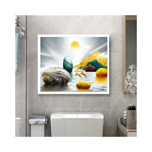 Bathroom Rack Clothes Cabinet Locker Mural Bathroom Toilet Wall-mounted Wall-free Punching Folding Storage Cabinet Waterproof