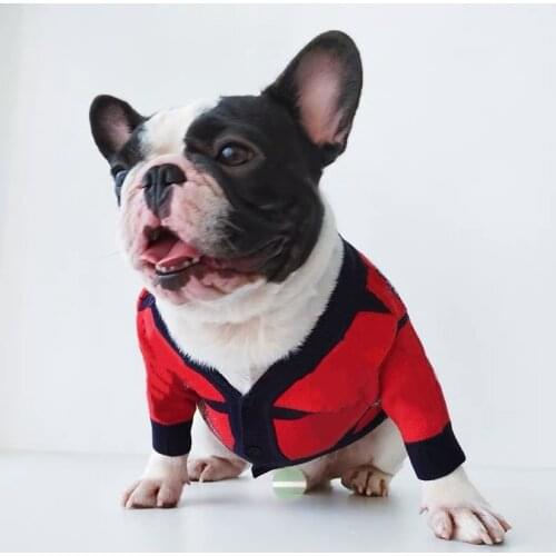French Bulldog Sweater Dog Clothes Pet Puppy Hoodie Pug Teddy Schnauzer Jacket Coat for Cat Dogs Winter Warm Dropshipping YHC15