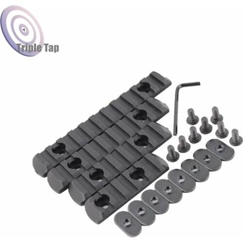 4pcs/set Tactical Airsoft Polymer Picatinny Rail For MOE Handguard Laser Scope Dot Sight Hunting Accessory Nylon Handguard Rail