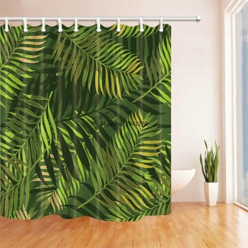 Flamingo Shower Curtain Waterproof Polyester Fabric Shower Curtain The Bathroom With 12 Hooks