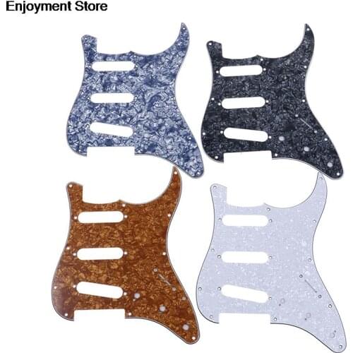 1Pc Guitar Pickguard Electric Guitar Pickguard Scratch Plate For Strat Stratocaster Black Instruments & Gear