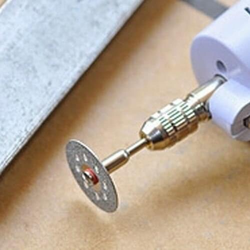 12 Pcs Rotary Tool Circular Saw Blades Cutting Wheel Discs Mandrel Dremel Cutoff AA