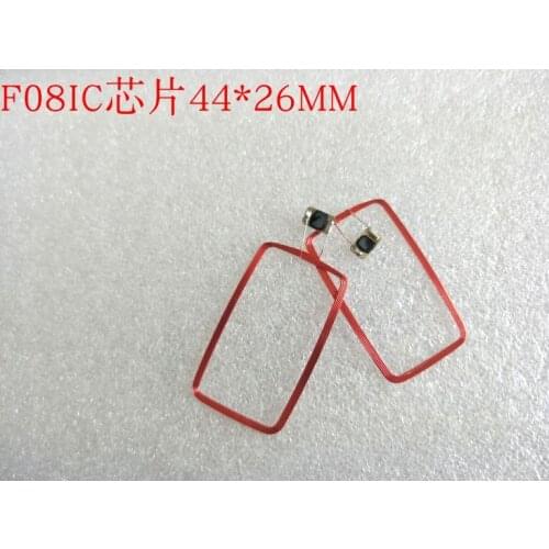 44*26*0.37mm 13.56MHz F08 COB and antenna IC tags 10pcs/Lot M1 passive tag S50 ISO14443A