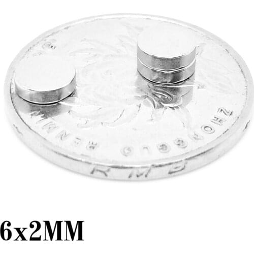 50/100/200/300/500/1000PCS 6x2 Mini Small Round Magnets Strong 6mm x 2mm N35 Circular Permanent Neodymium Magnet Disc 6x2mm 6*2