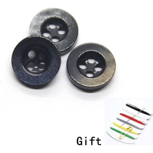 9/10/11mm Silver Gradient Sewing Shirt Buttons For Clothing Fashion Coat Apparel Decorative Handmade DIY Accessories Wholesale