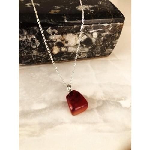 Dr Stone Natural Stone Women 'S Agate Stone Necklace AHL83 439749914