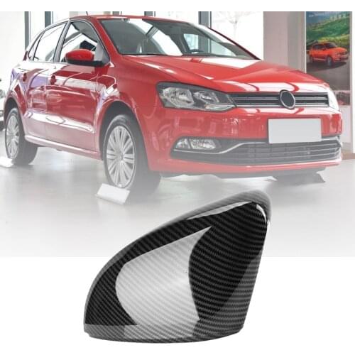 Car Rearview Mirror Cover Side Wing Mirror Car Rearview Mirror Cover for Polo-6R 6C 2014-2017