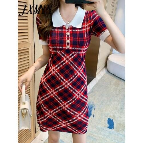 Модные платья в клетку JXMYY China At AliExpress