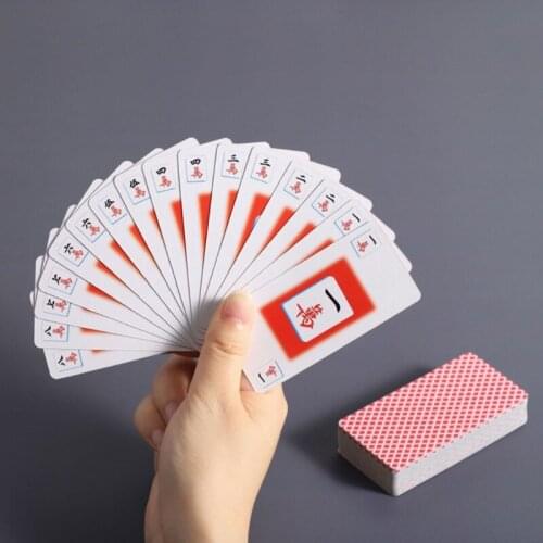 77HC Poker Playing Card Lightweight Mahjong Paper Mahjong Card Suit for Mahjong Lovers/Beginners Entertainment