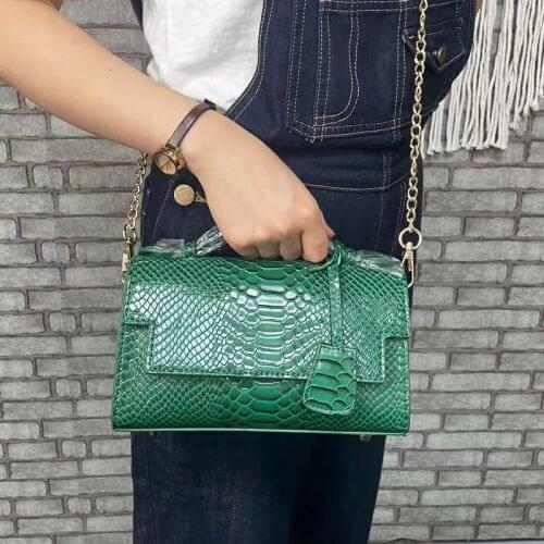 Classic Snake Clutch Bag Leather Handbag Ostrich Crocodile Pattern Leather Shoulder Bag Luxury Brand Tote Hand Bag Purse