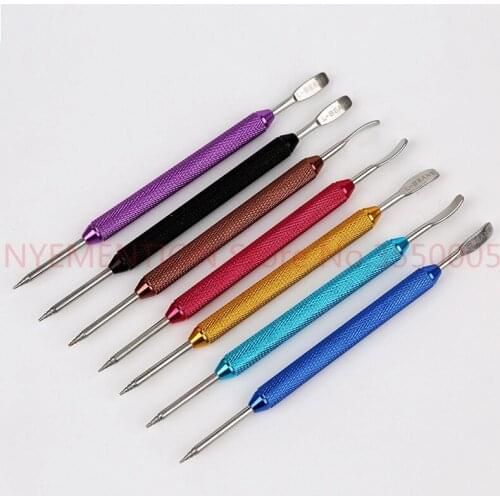 Coffee Latte Foam Art Pen Needle Spatula Stainless Barista Tool Coffee Latte Stainless Steel Art Pen Tool 9 Colors 10pcs