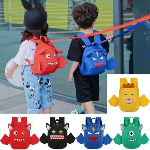 Fashion Child Backpacks Childrens Backpack Anti-lost Traction Rope Kindergarten Bag Schoolbags Luxury Student Bag 2021 New Cute