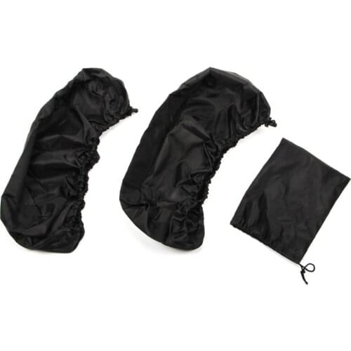 Motorcycle Waterproof Saddlebag Lid Covers Durable Nylon Black Audio Speaker Rain Dust Lids for Harley Road Electra