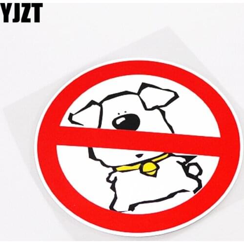 YJZT 13CM*13CM Fashion No Pets Allowed In Car-styling Car Sticker Decal PVC 13-0686