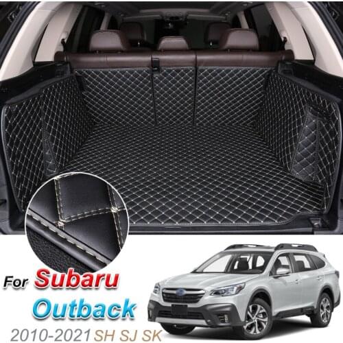 The Trunk Floor Leather Liner Car Trunk Mat Cargo Compartment Floor Carpet For Subaru Outback 2010-2021