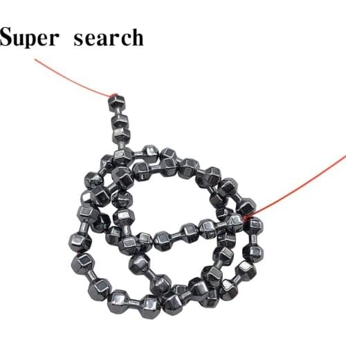 Natural black hematite stone fashion loose beads Dumbbell shape diy jewelry Bracelet woman Man Lovers Fashion personality trend