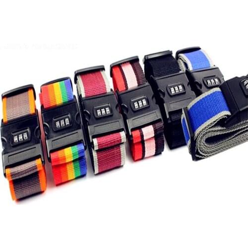 2019 new durable Length Adjustable Luggage straps with a cross-lock