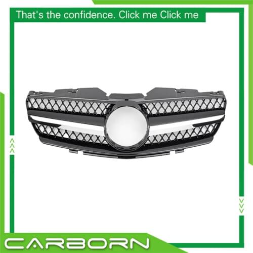 For-Mercedes-Benz SL500 class R230 2002-2005 with Emblem SL Style Front Racing Grille