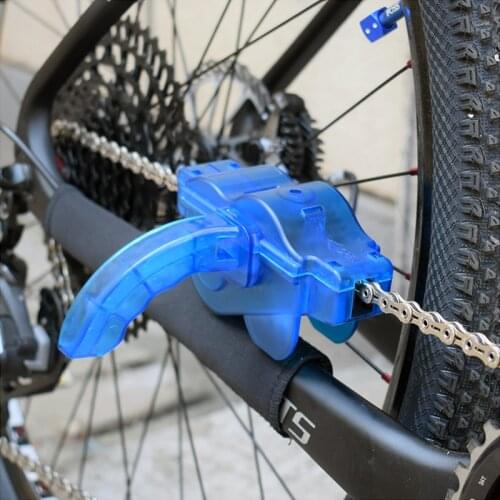 Portable Bicycle Chain Cleaner Bike Clean Machine Brushes Scrubber Wash Tool Mountain Cycling Cleaning Kit bicycle accessories