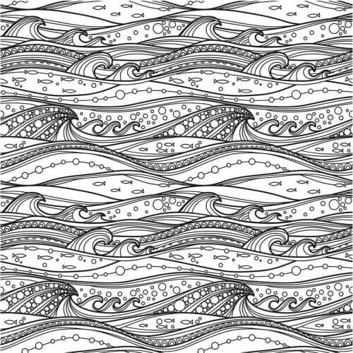 Cartoon Ocean Background Clear Stamps/Seal For DIY Scrapbooking Card Making Album Decorative Silicone Stamp Craft Size 14x14cm