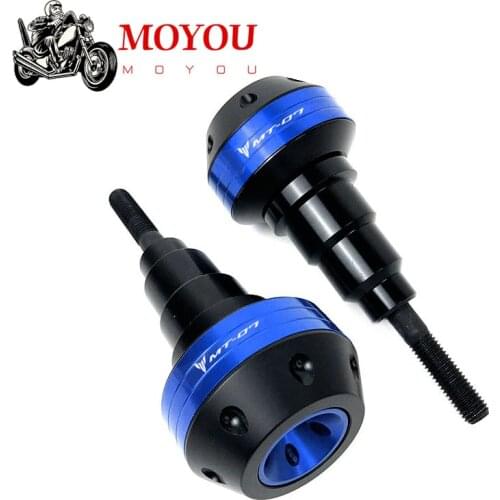 For Yamaha MT07 MT 07 2015 2016 2017 2018 2019 2020 engine protection Sliders with CNC Frame Slider Protector Guard MT-07 logo