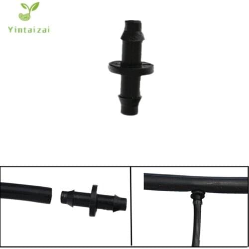 2000pcs/pack 1/4" Barbed Coupling Barb Fittings To Connect The End Of 1/4" Micro Tubing Drip Irrigation Straight Connectors