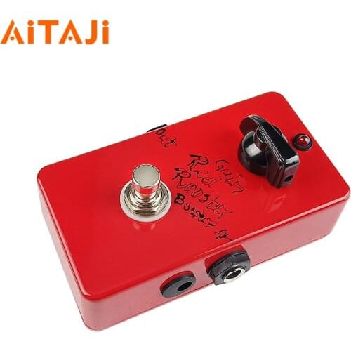 Red Rooster Booster For BJ Pedal Distortion Rock Guitar Effects 15DB Increase Dynamics Handmake 1PC