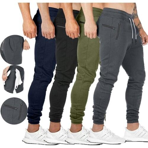 High Quality Mens Fitness Sports Pants Soft Casual Jogging Fitness Pants Multifunctional Gym Trousers