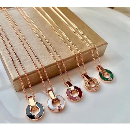 Spring 2021 launch! Retro fan Ping, womens necklace, fashion personality, Valentines Day best gift, classic style