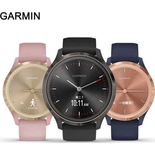 Garmin move 3, Hybrid Smartwatch with Real Watch Hands and Hidden Touchscreen Display heart rate monitor lady smart watch women