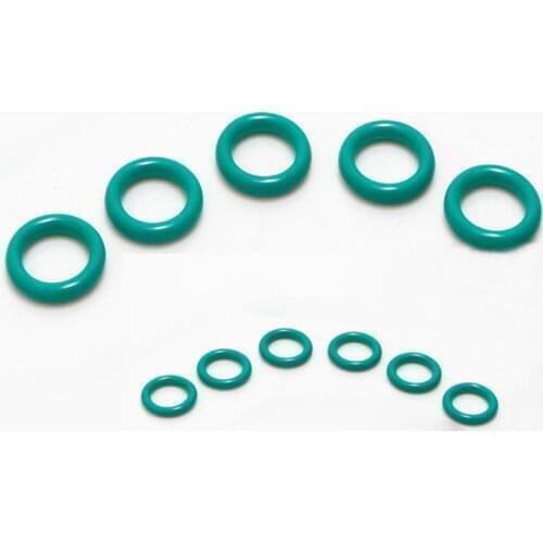 10pcs Heat Oil Resistant 2.4 mm (Wire Diameter) FKM Fluorine O-Ring Rubber Sealing Ring O.D 6-58mm for Oil sealing , Waterproof