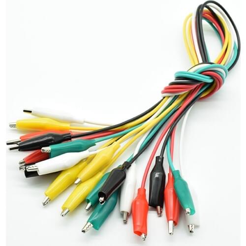 20pcs Brand New Double-ended Alligator Clips Test Line Crocodile Clips Cable Test Clamp Connector Wire Testing Wire hot sale