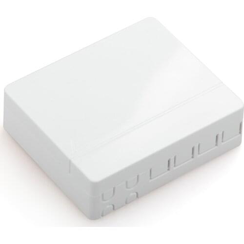 20pcs Fiber Optic Information box 4 core Optic Termintion Box Short ears FTTH fiber home box panel ABS plastic faceplate