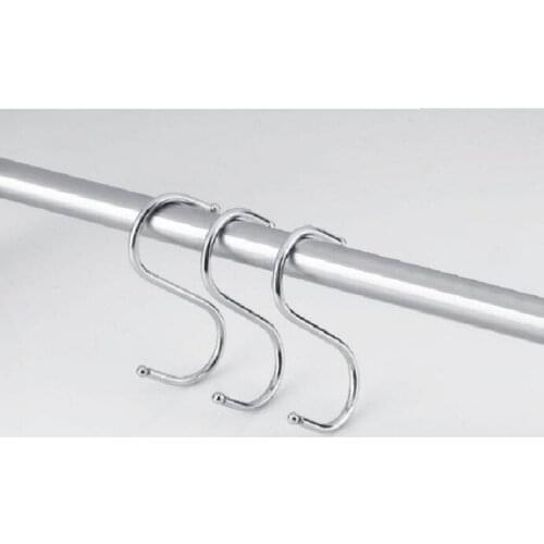 500pcs Housekeeping Organization 7.5 cm Kitchen Hanging Hanger Rack Home Clothes Holder Stainless steel Hook Hooks