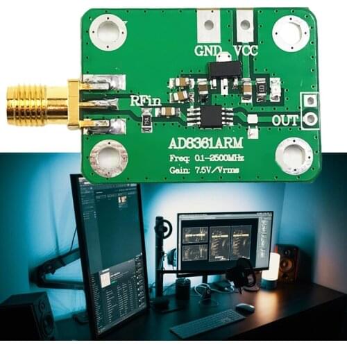 AD8361 RF Microwave True Power Detector 10khz-2500mhz Standard Sma Female for Smart Meter Emissions Cell Phone Emissions