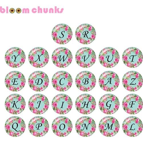 Alphabet 10pcs mixed 12mm/18mm/20mm/25mm Round photo glass cabochon demo flat back Making findings Z3000